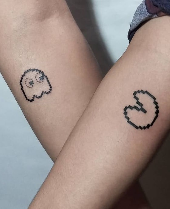 Matching Pacman Tattoos