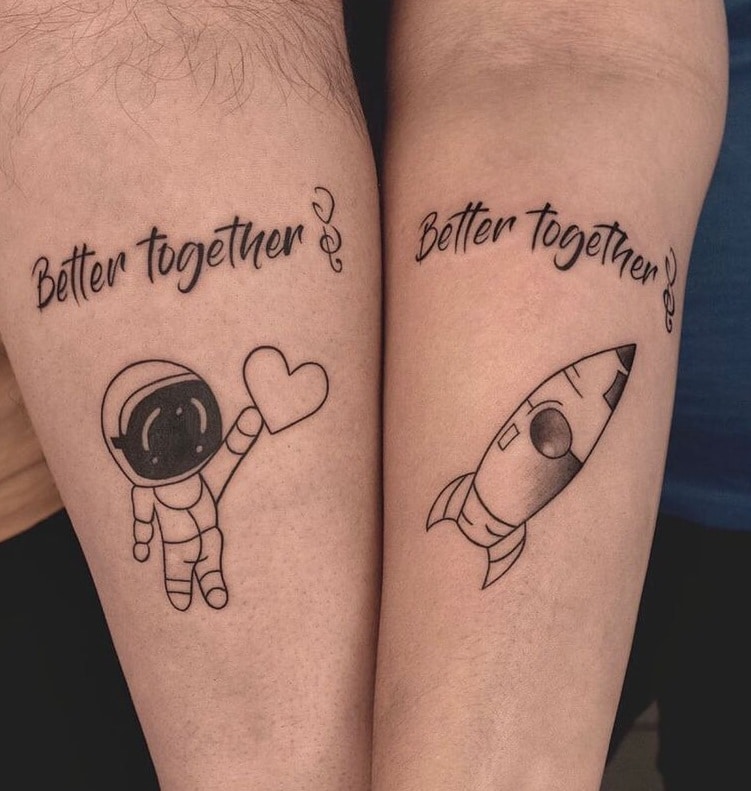 Matching Quote Tattoos for Couples