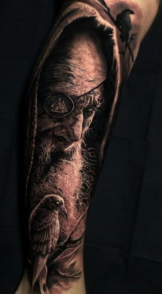 Odin's Raven Tattoo