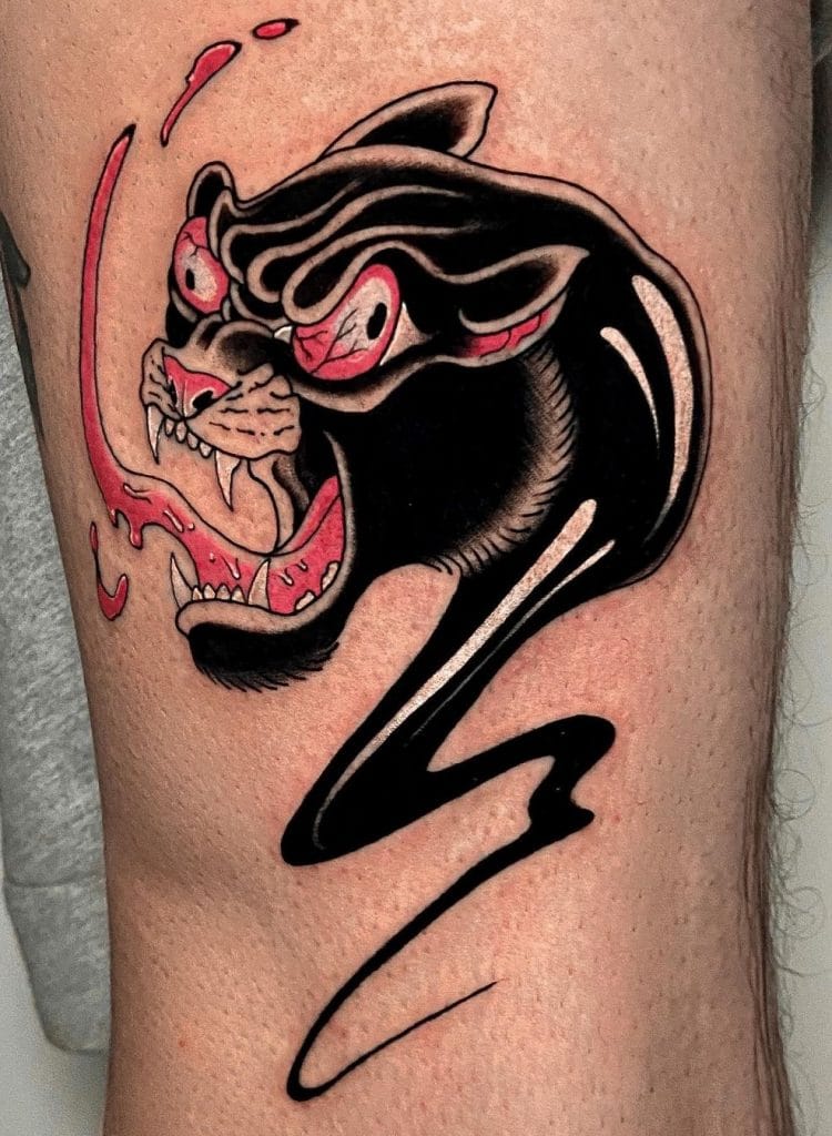 Panther Head Tattoo