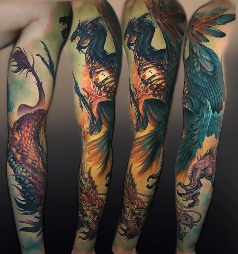Phoenix Tattoo Sleeve