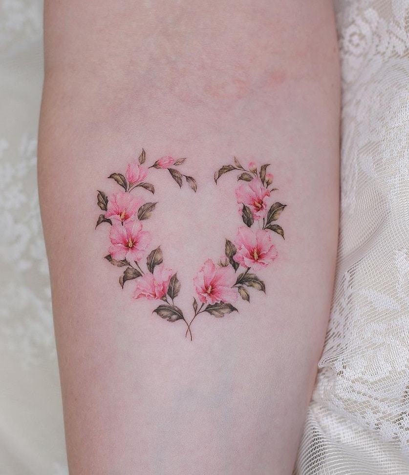 Pink Hibiscus Tattoo