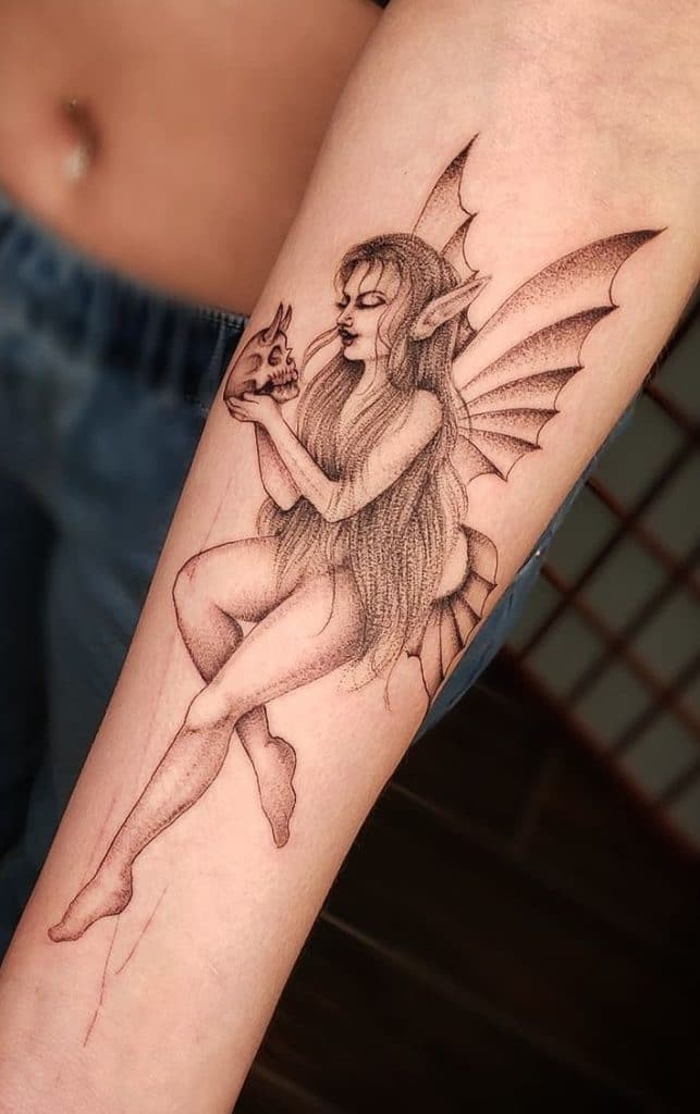 Gothic Fairy Tattoo