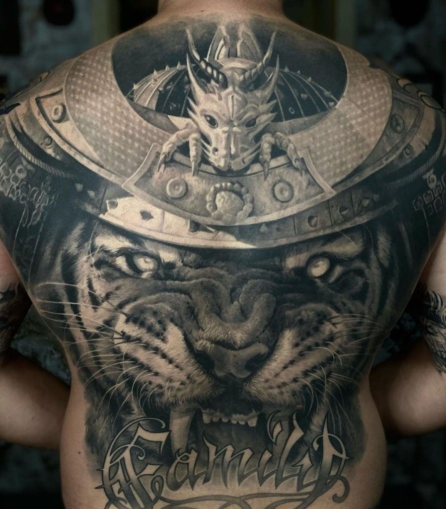Samurai Tiger Tattoo