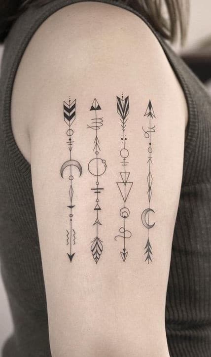 5 Arrows Tattoo