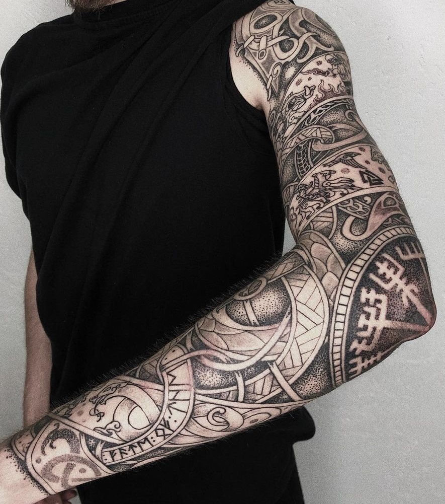 Nordic art tattoo