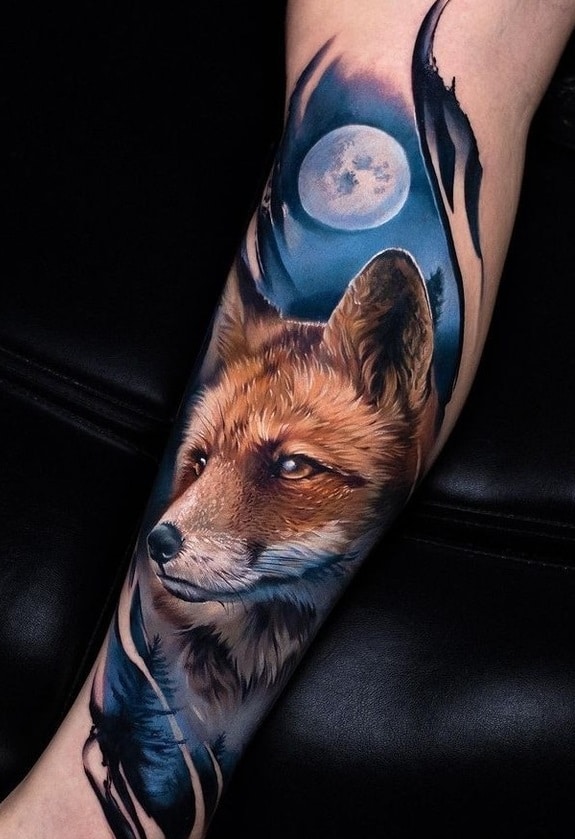 Fox Head Tattoo