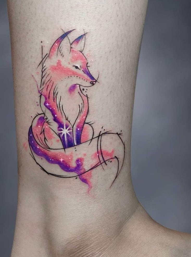 Galaxy Fox Tattoo