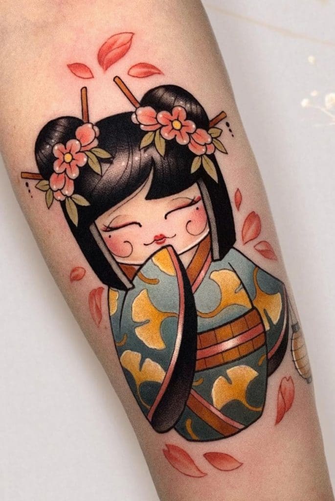 Kokeshi Doll Tattoo