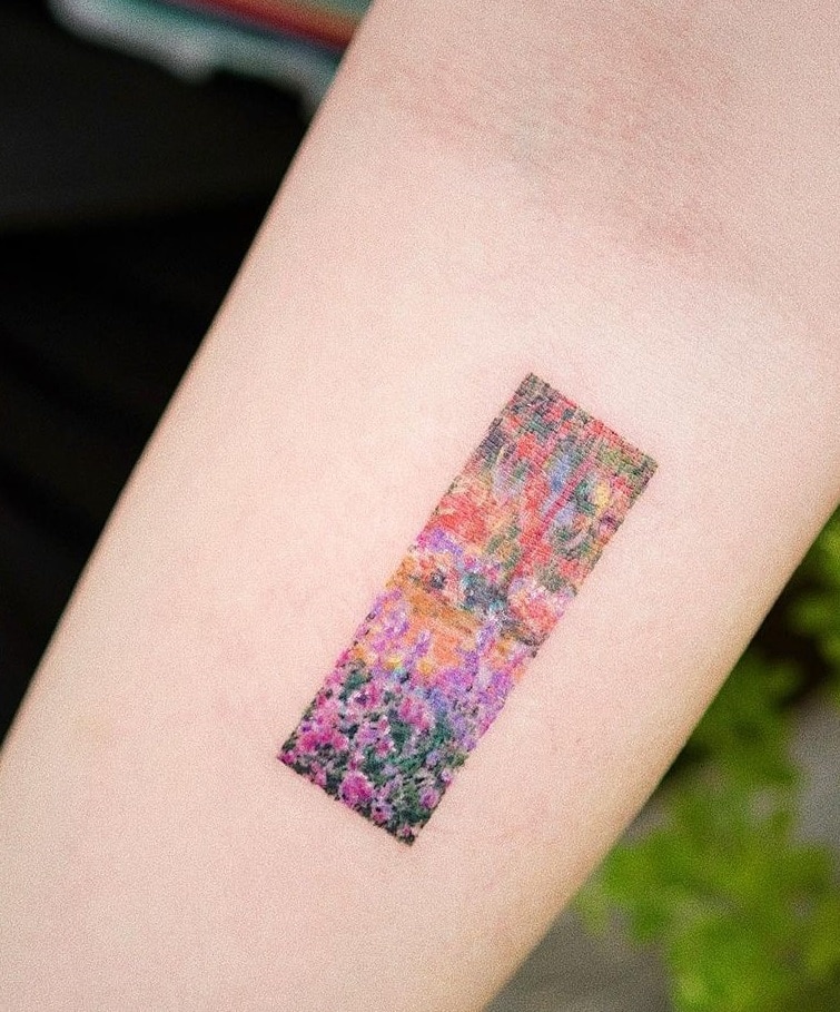 Lavender Garden Tattoo