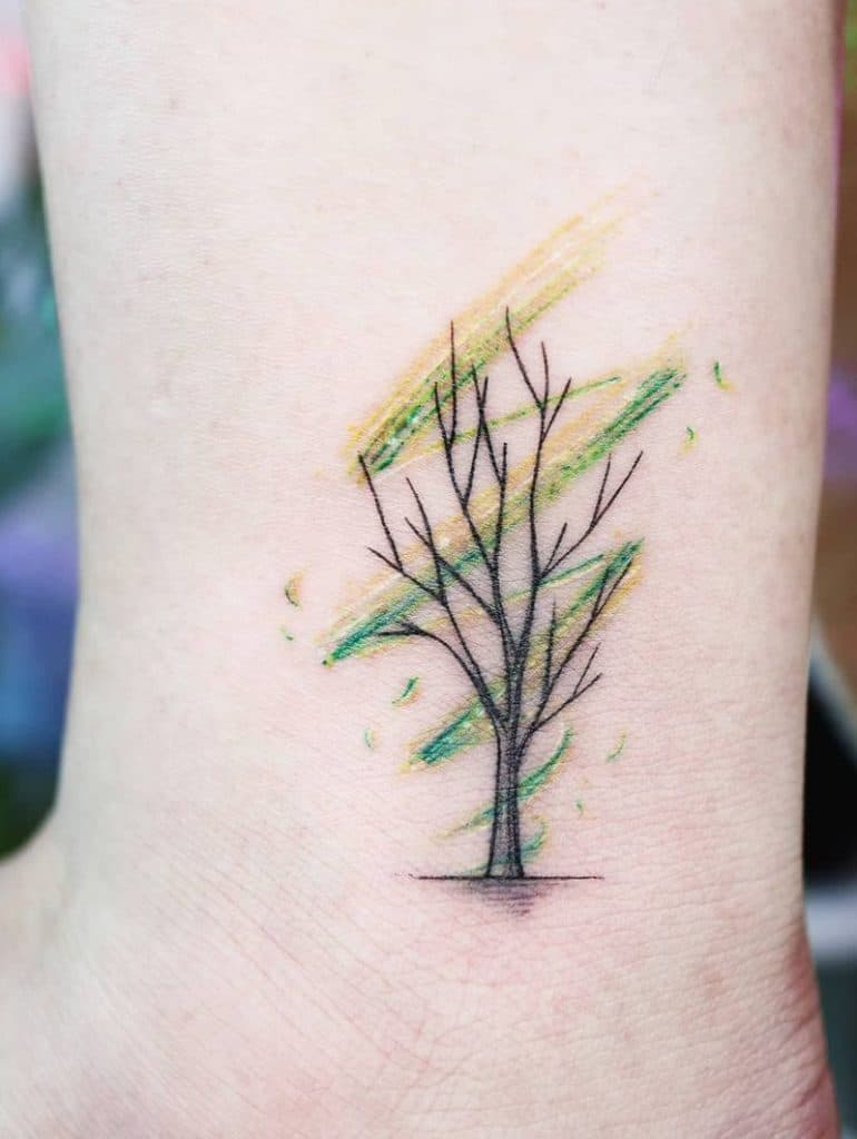 Leafless Tree Tattoo