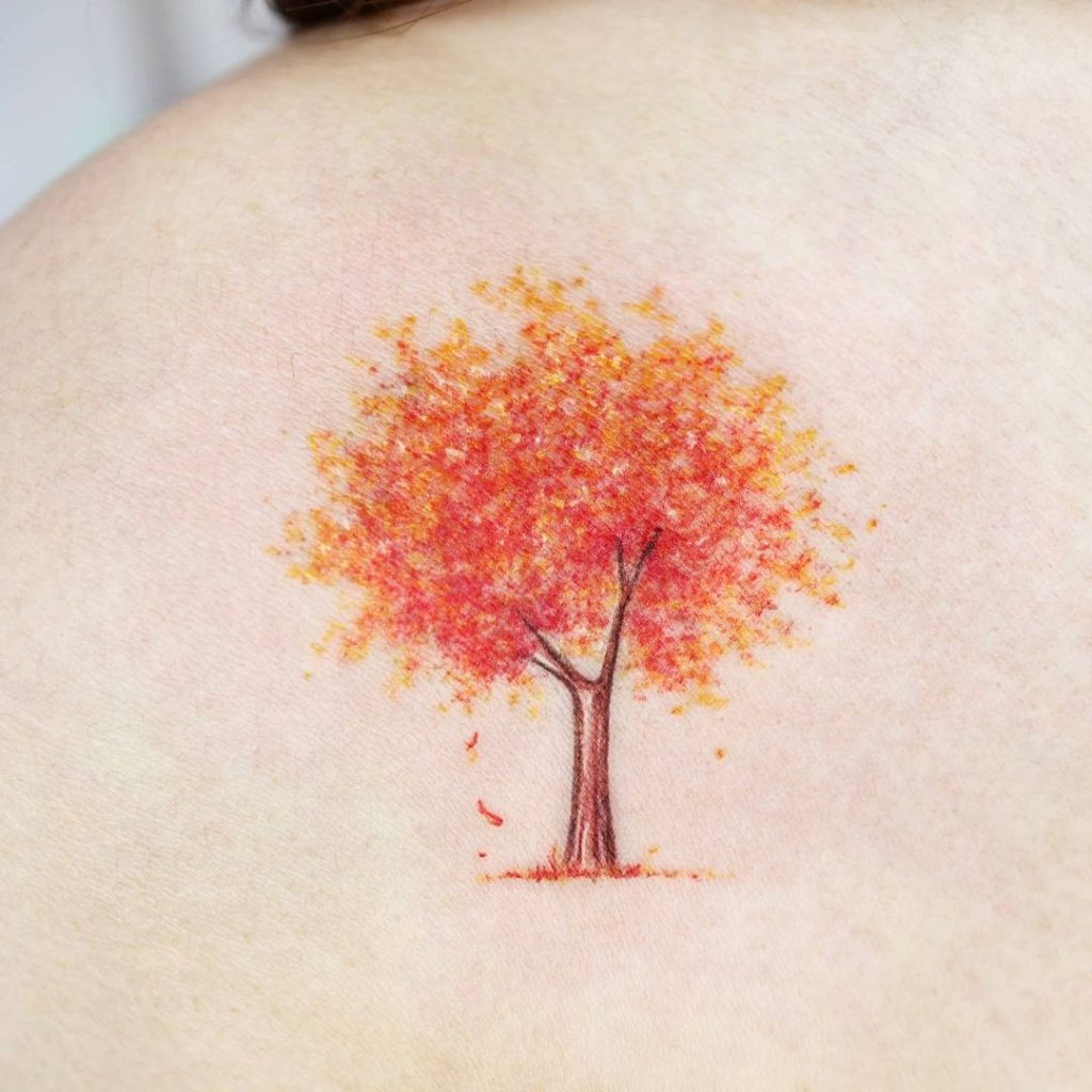 Maple Tree Tattoo