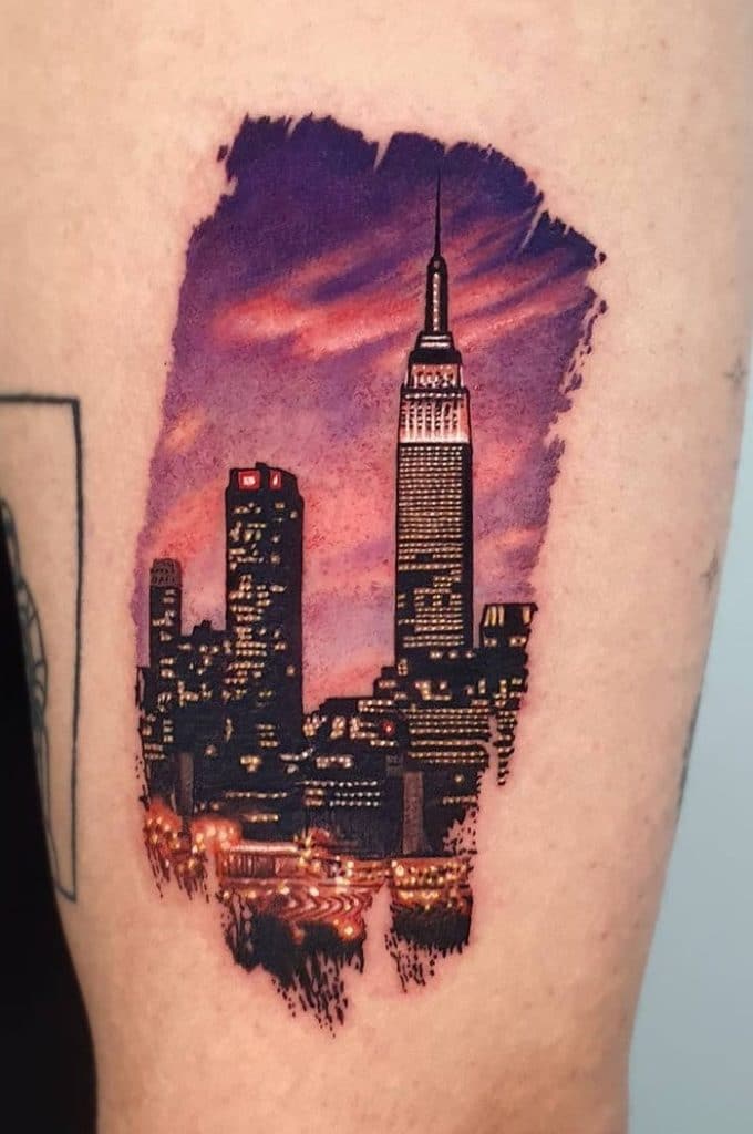 Urban Sunset Tattoo