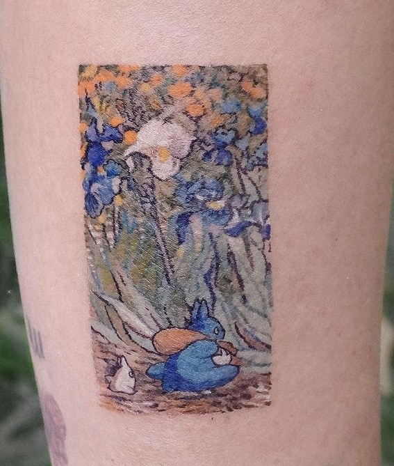 Van Gogh Iris Tattoo 