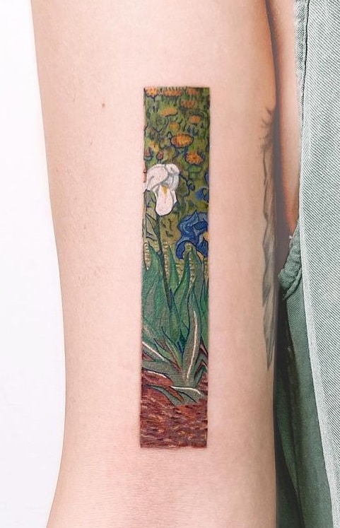 White Iris Tattoo
