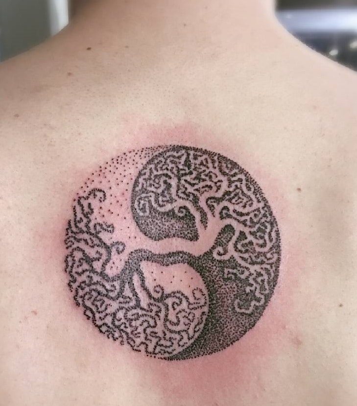 Yin Yang Tree of Life Tattoo