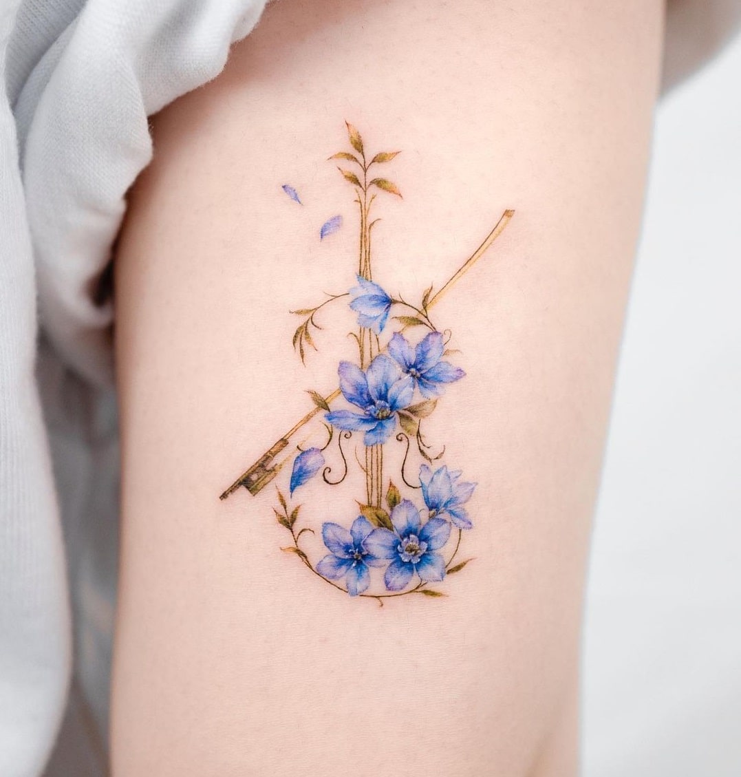 The Meaning Of Larkspur Tattoos: A Symbolism Guide