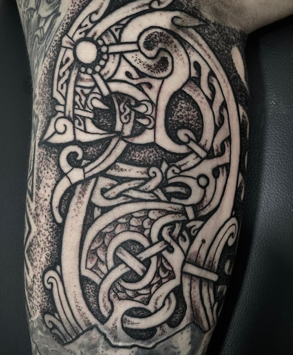 Jormungandr tattoo designs