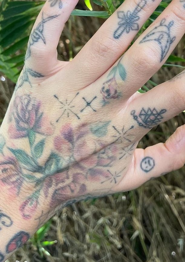 Lil Debbie Flower Tattoo