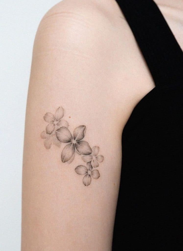 Simple Flower Tattoo 