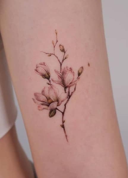 Magnolia Branch Tattoo