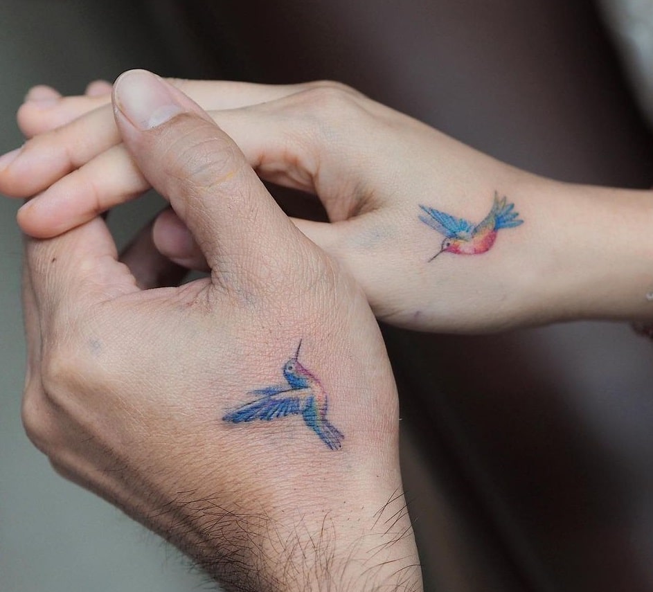 Matching Birds Tattoos