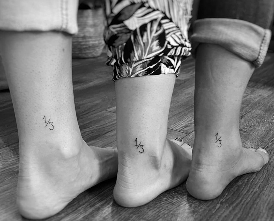 Matching Fractions Tattoo