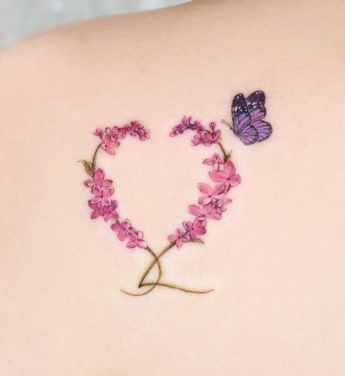 Pink Lilac Tattoo