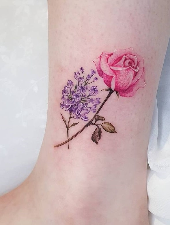 Rose Tattoo and Lilac Tattoo