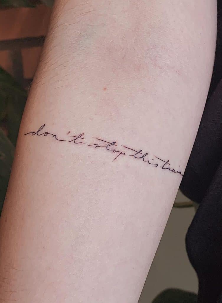 Song Quote Tattoo