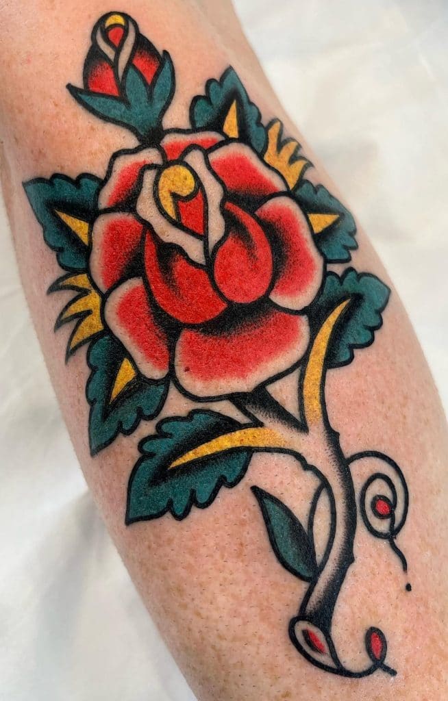 Rose Tattoo That Symbolizes Fatherhood