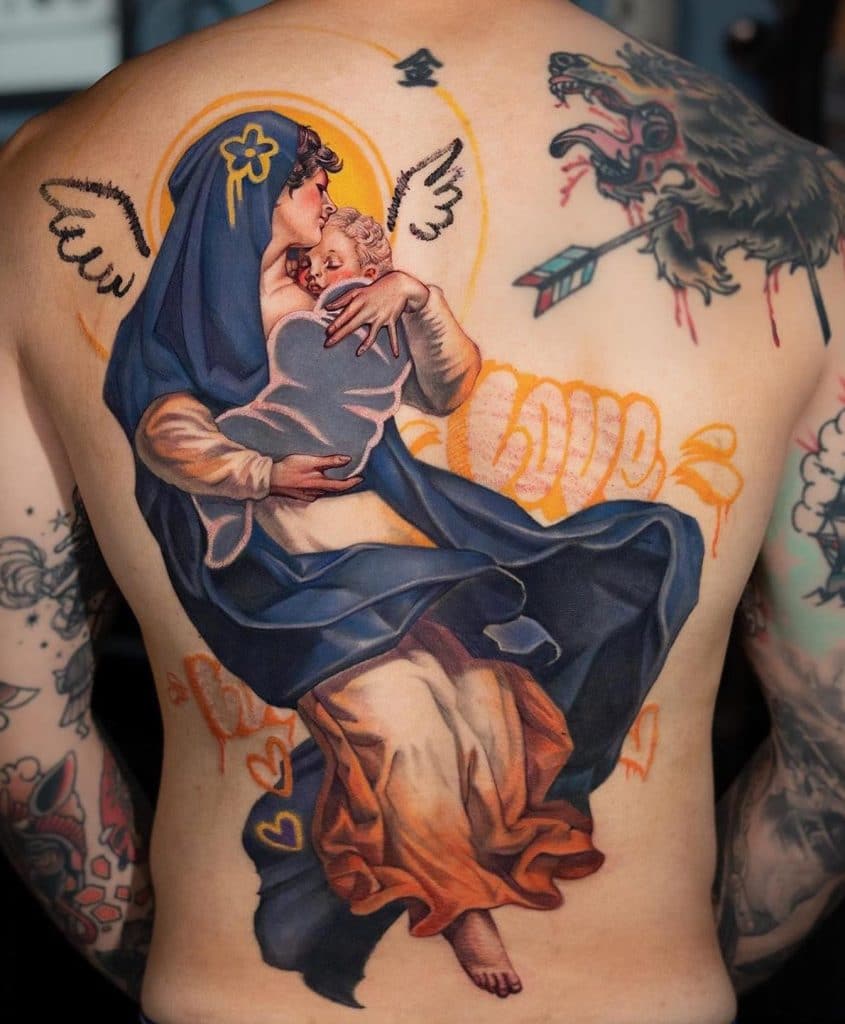 Mother and Infant Tattoo