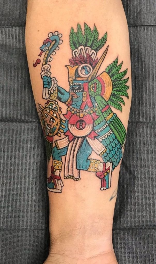 Quetzalcoatl God Tattoo