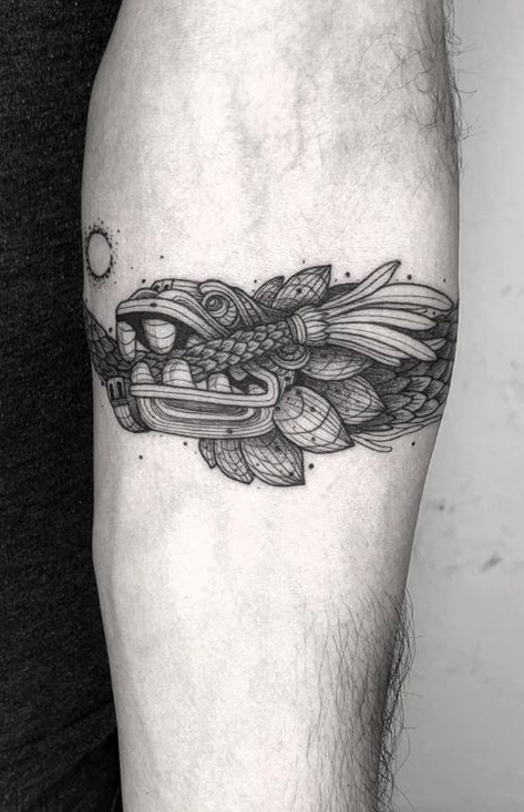 Quetzalcoatl Ouroboros Tattoo