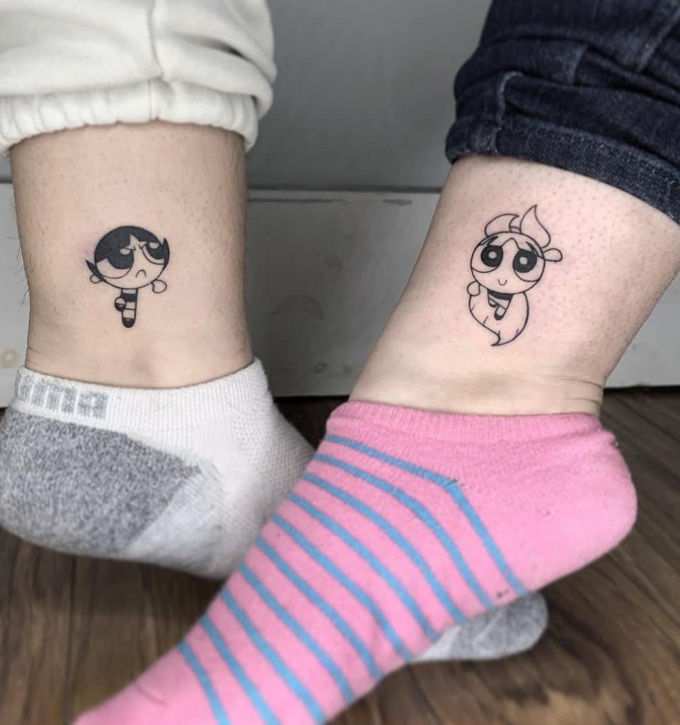 Matching Powerpuff Girl Tattoos