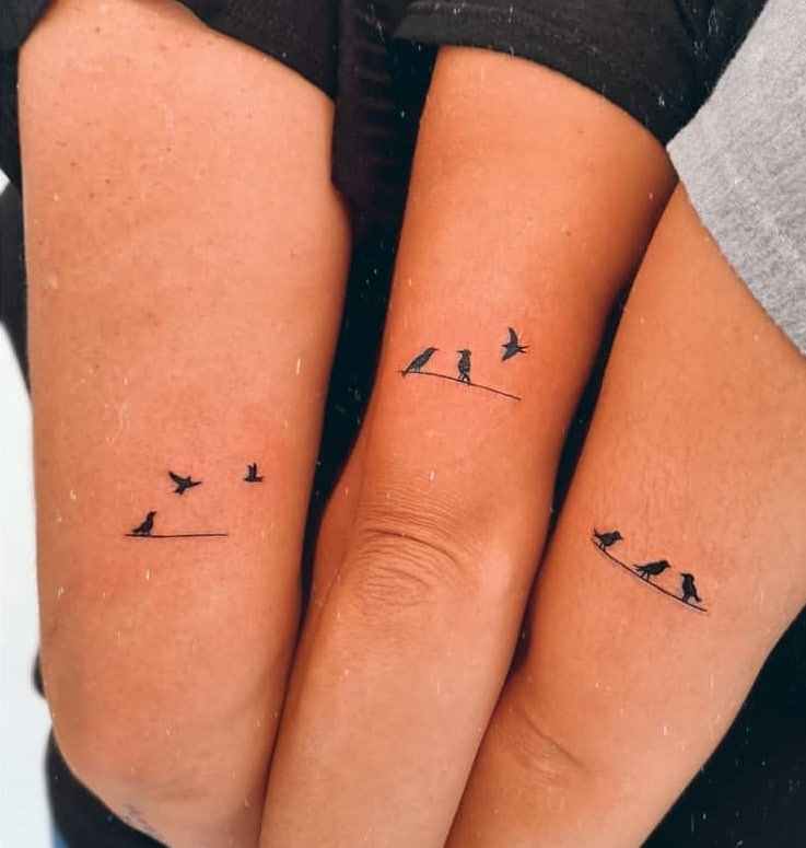 Matching Bird Tattoos