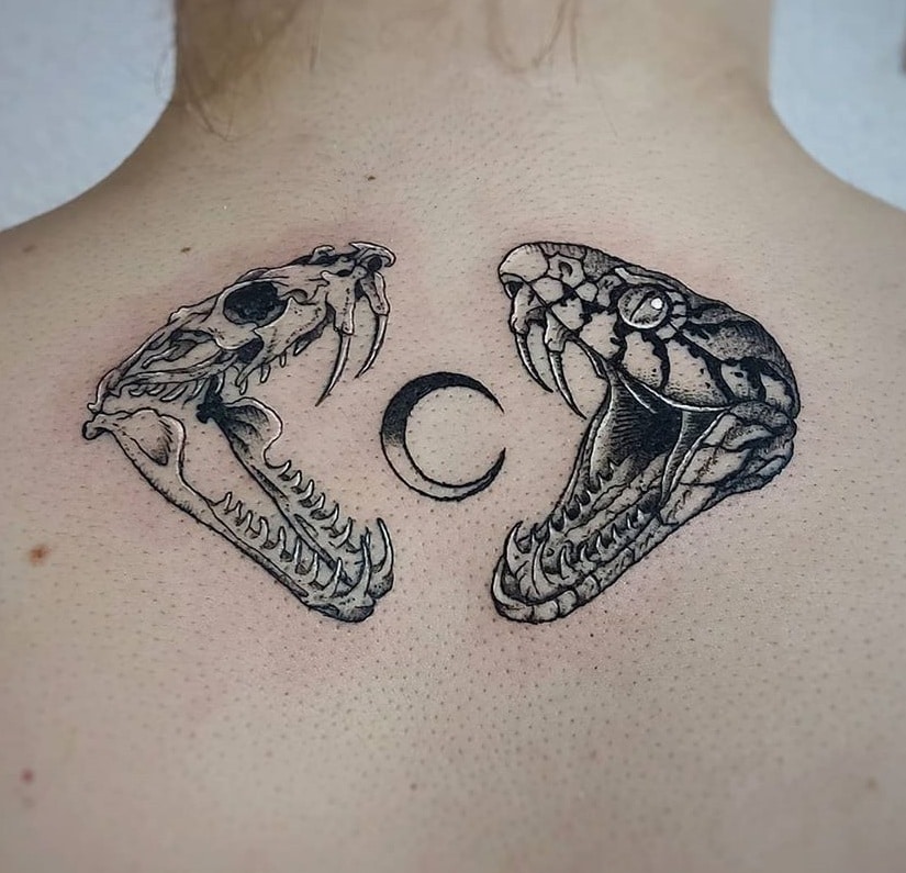 Snake Skull Tattoo 