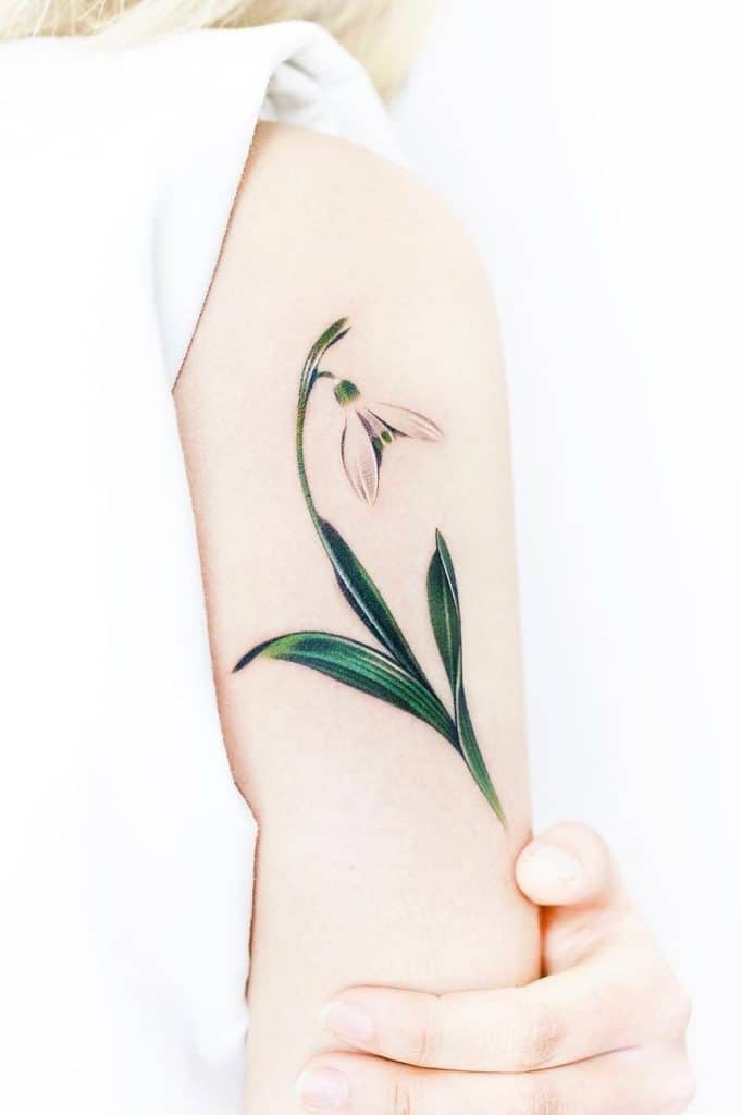 Snowdrop Flower Tattoo